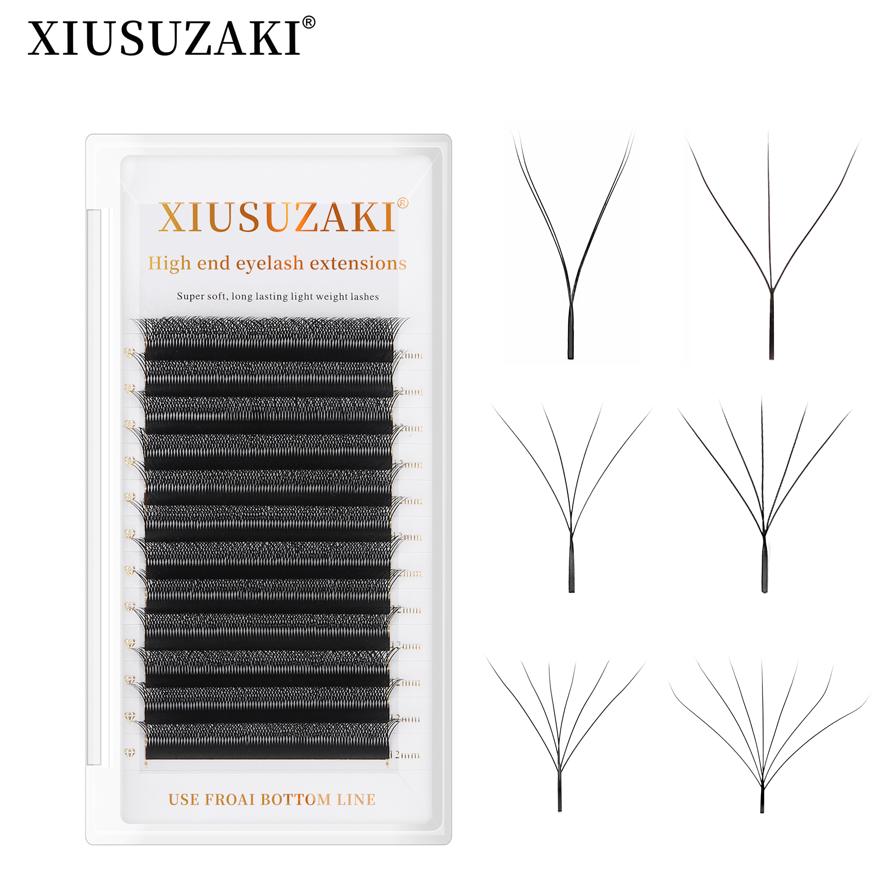 Eyelash Extension Fan - XIUSUZAKI W Shaped Bloom 2D 3D