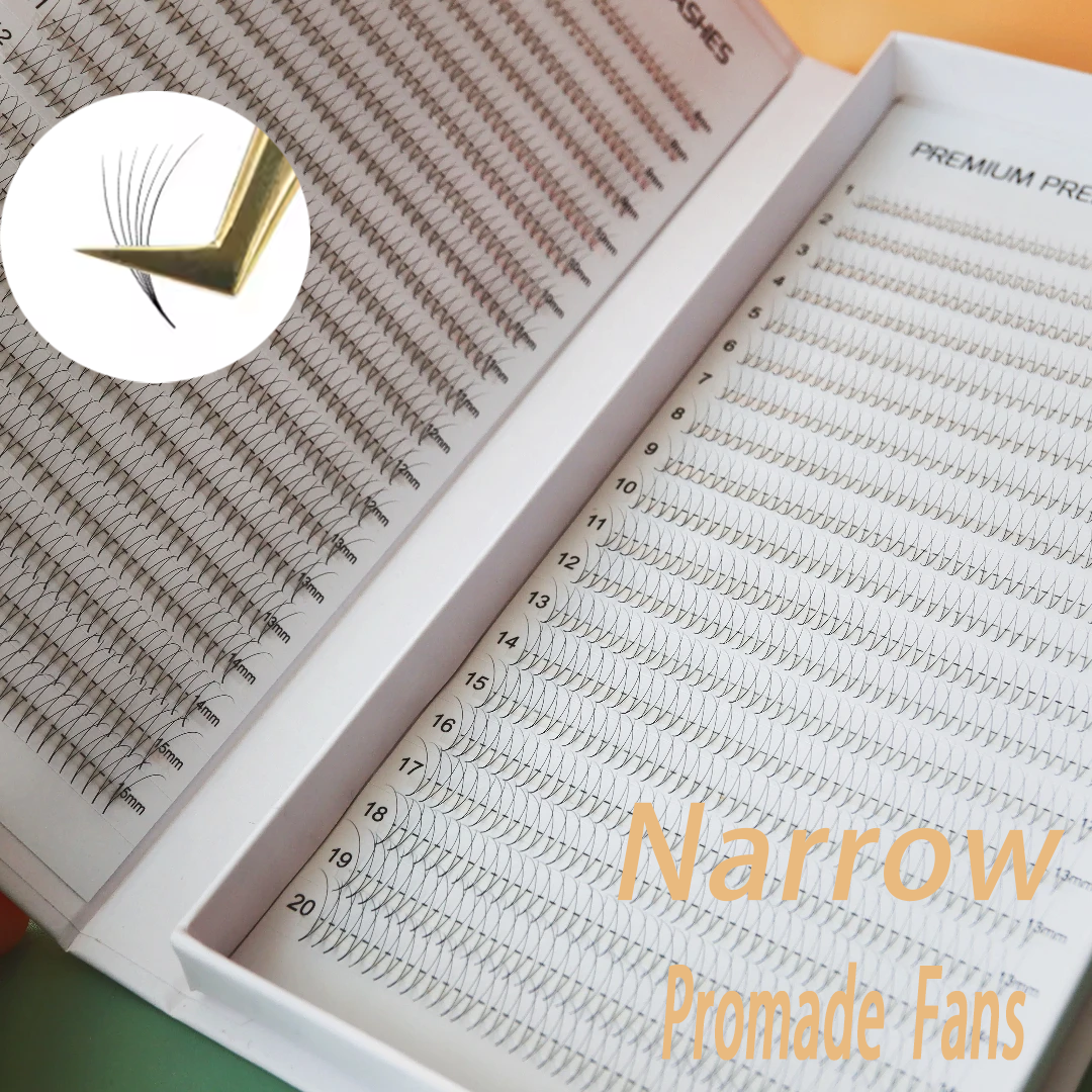 Eyelash Extension C Curl - 800/1600 Fans Narrow Premade Lash Tray