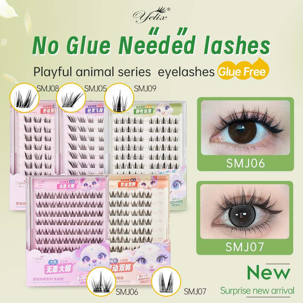 Eyelash Extension No 10 - Yelix No Glue Needed False Eyelashes