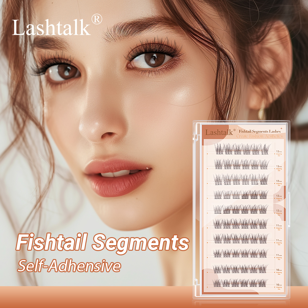 Eyelash Extension No 10 - Lashtalk Fishtail Segments Lashes Self Adhesive