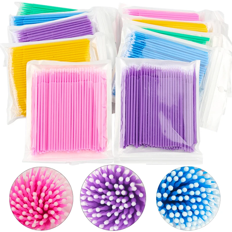 Eyelash Extension Options - 100Pcs Eyelash Cleaning Brush Lash Extension