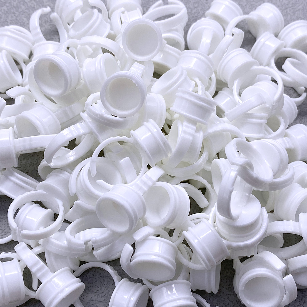 100Pcs Disposable Glue Ring Cu - Eyelash Extension Fan avaliação e preço