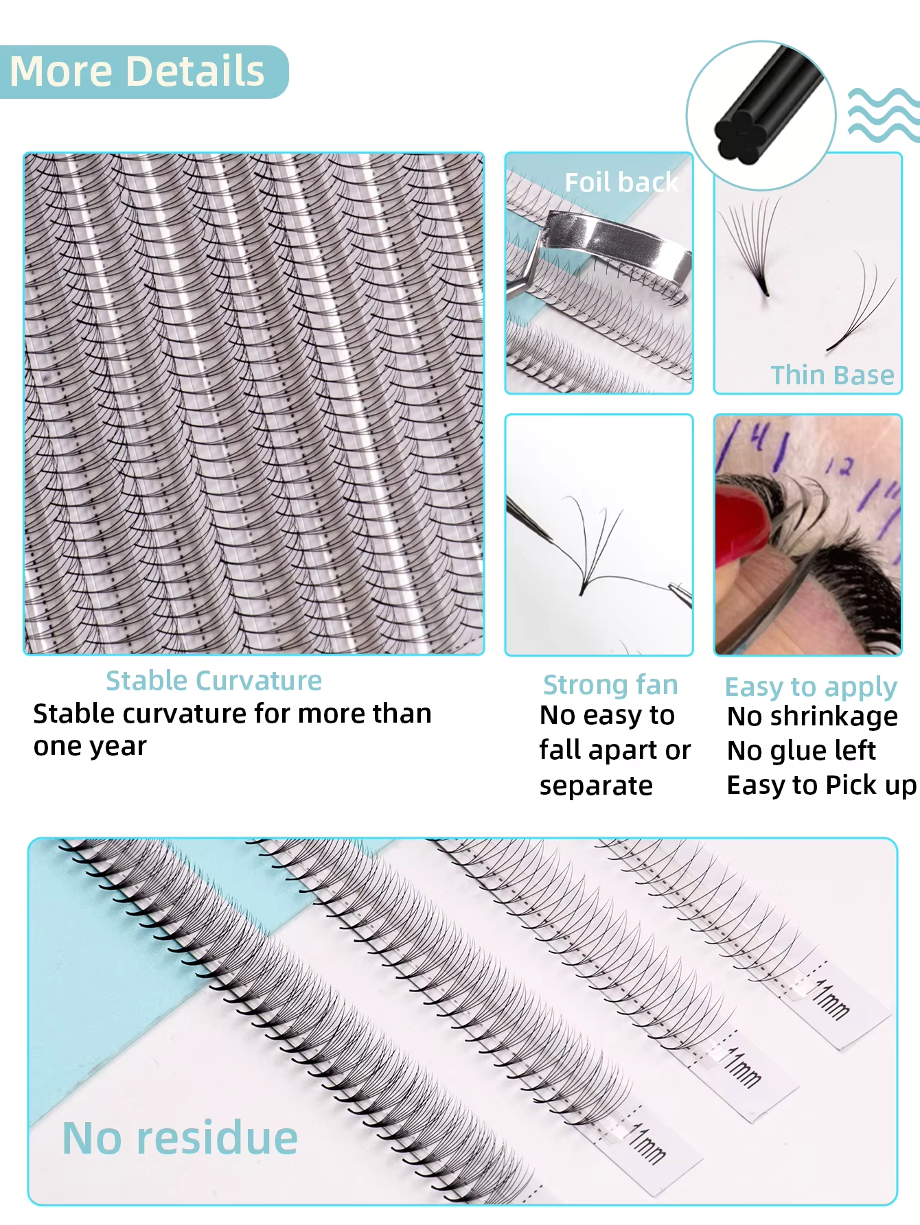6D 8D 10D LC lashPre-made Volu - Lash Fan Volume avaliação e preço