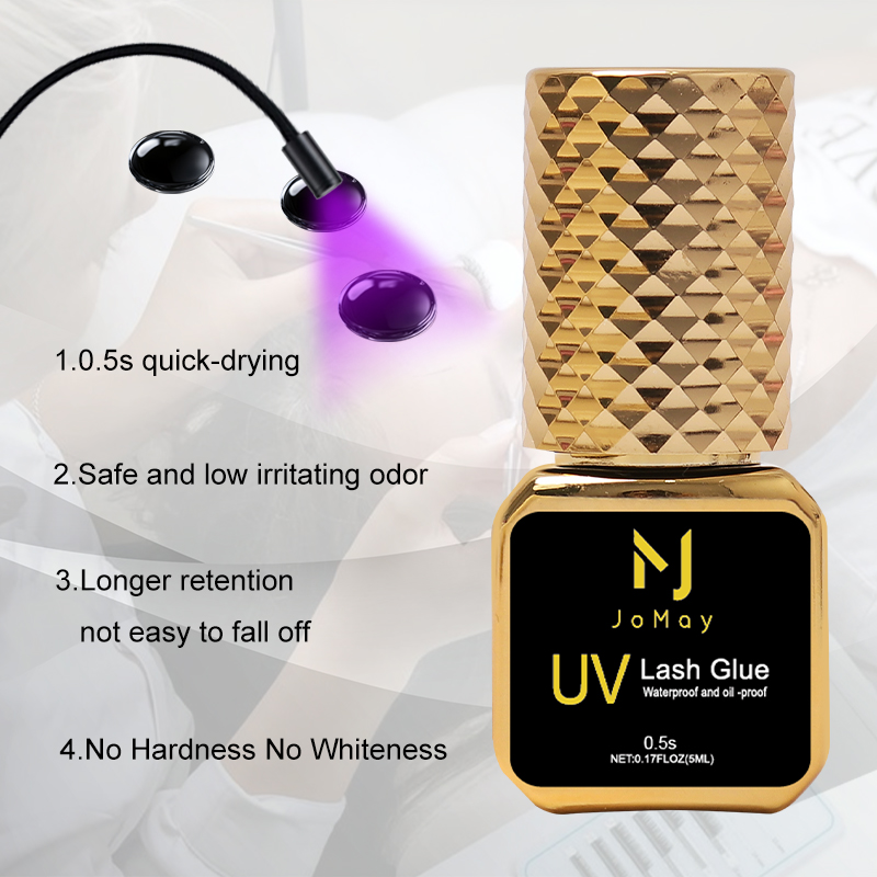 JOMAY 5ml Lashes Adhesive 0.5S - Eyelash Extension Uv Glue avaliação e preço