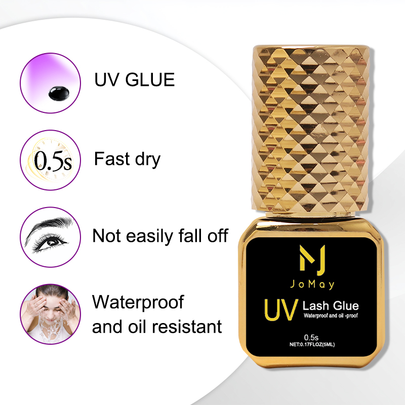 JOMAY 5ml Lashes Adhesive 0.5S - Eyelash Extension Uv Glue avaliação e preço