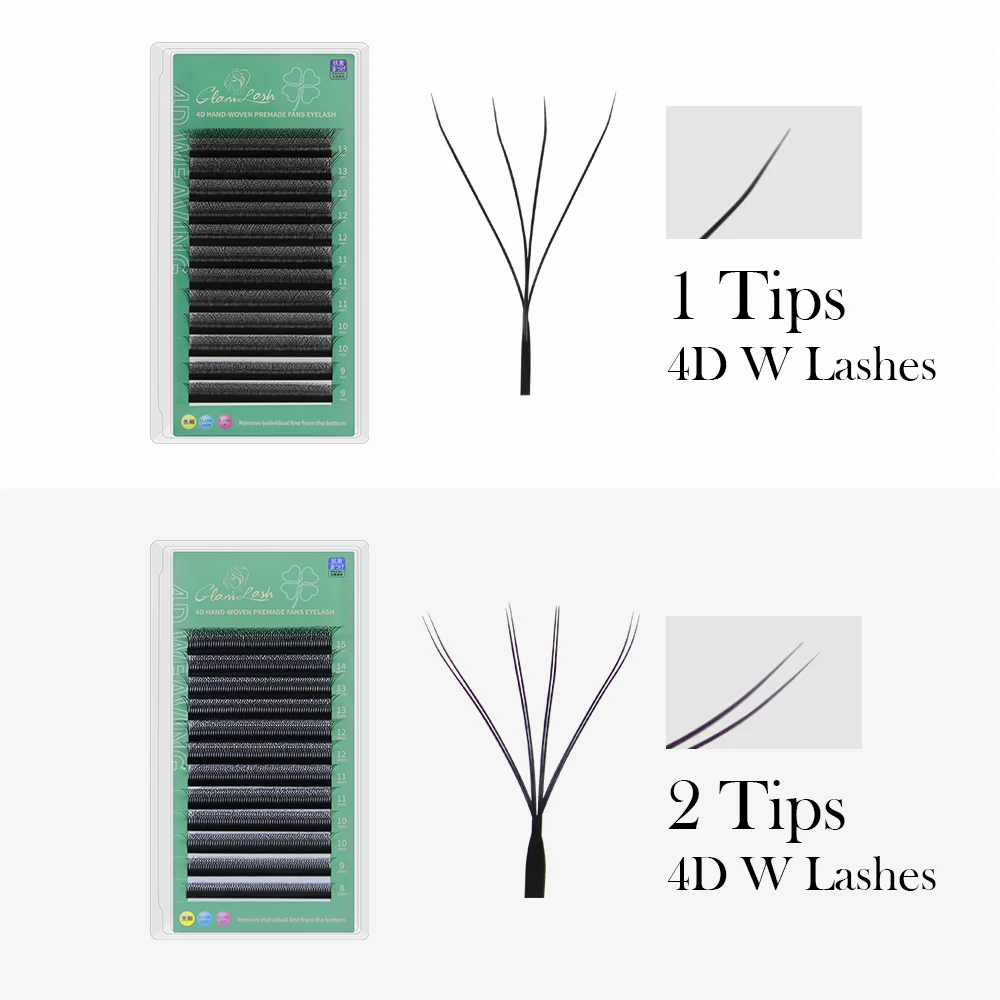 GLAMLASH 4D W Shape Eyelash Ex - Lash Fan Volume avaliação e preço