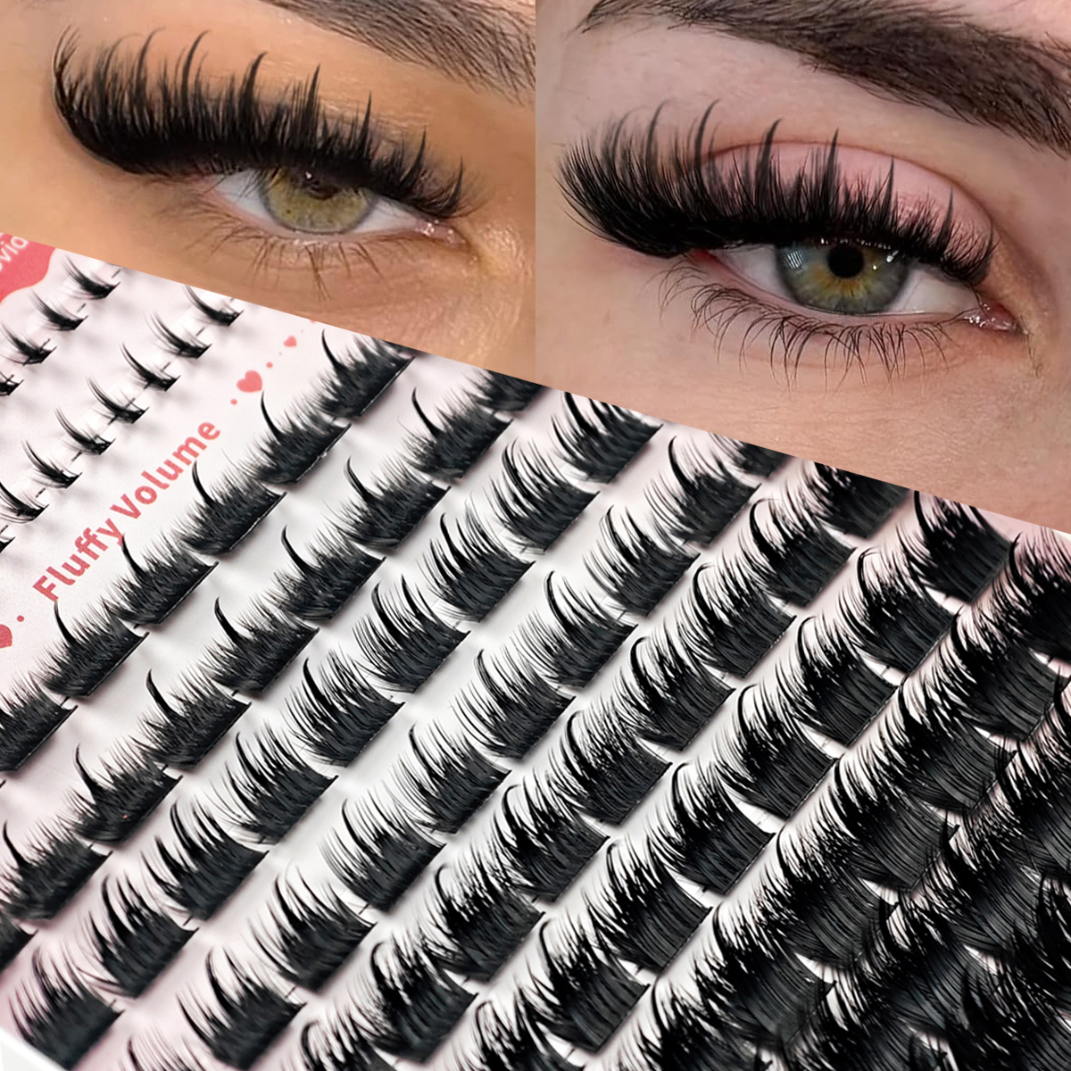 ANLINNET Lashes Cluster DIY La - Eyelash Extension Volume Cat Eye avaliação e preço