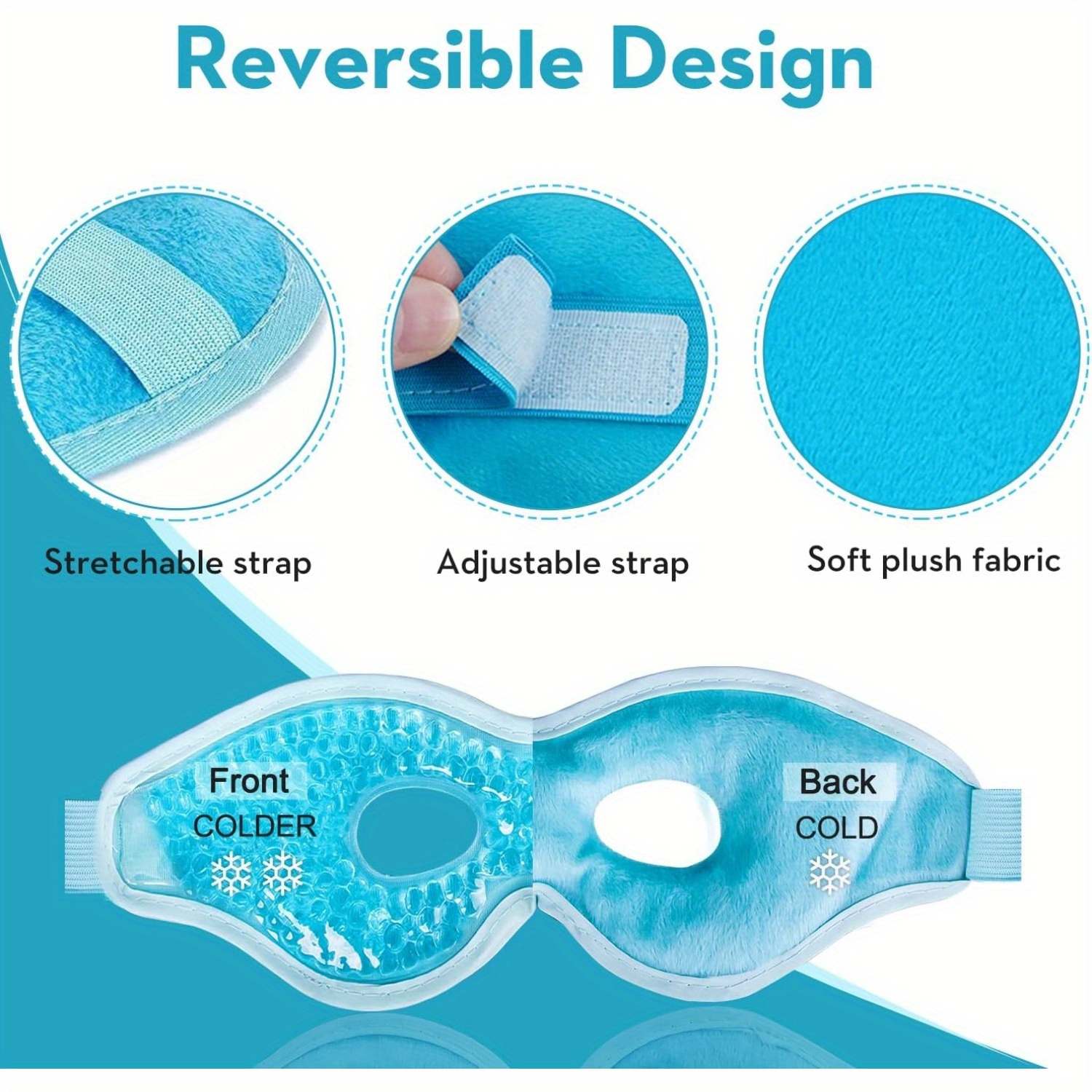 2Pcs/Set Gel Eye Mask Cooling  - Under Eye Gel avaliação e preço