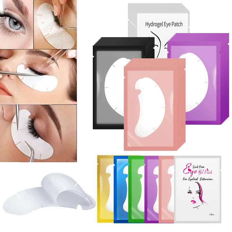 50/100PCS U Shape Eyelash Pads - Under Eye Gel avaliação e preço