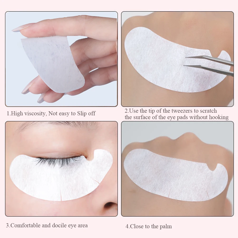 50/100PCS U Shape Eyelash Pads - Under Eye Gel avaliação e preço