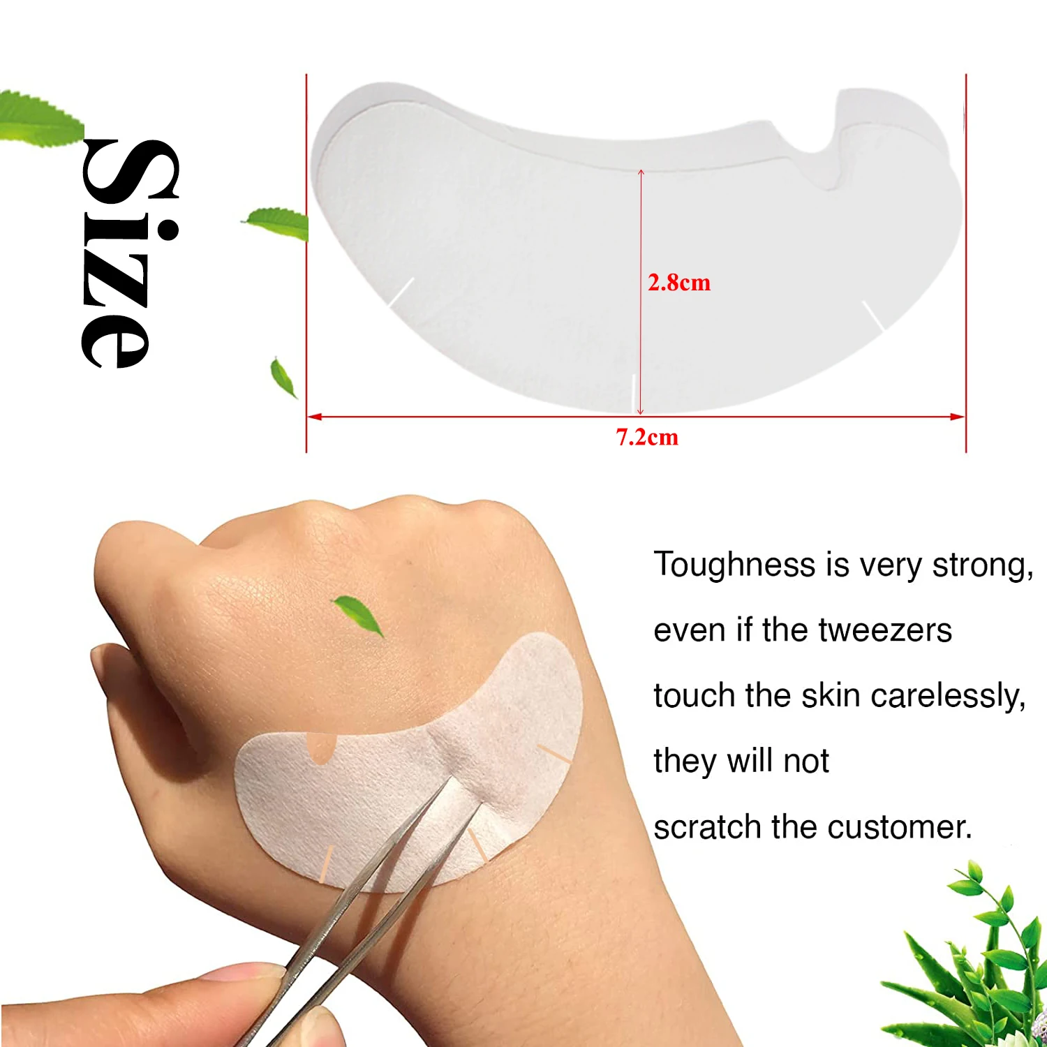 50/100PCS U Shape Eyelash Pads - Under Eye Gel avaliação e preço
