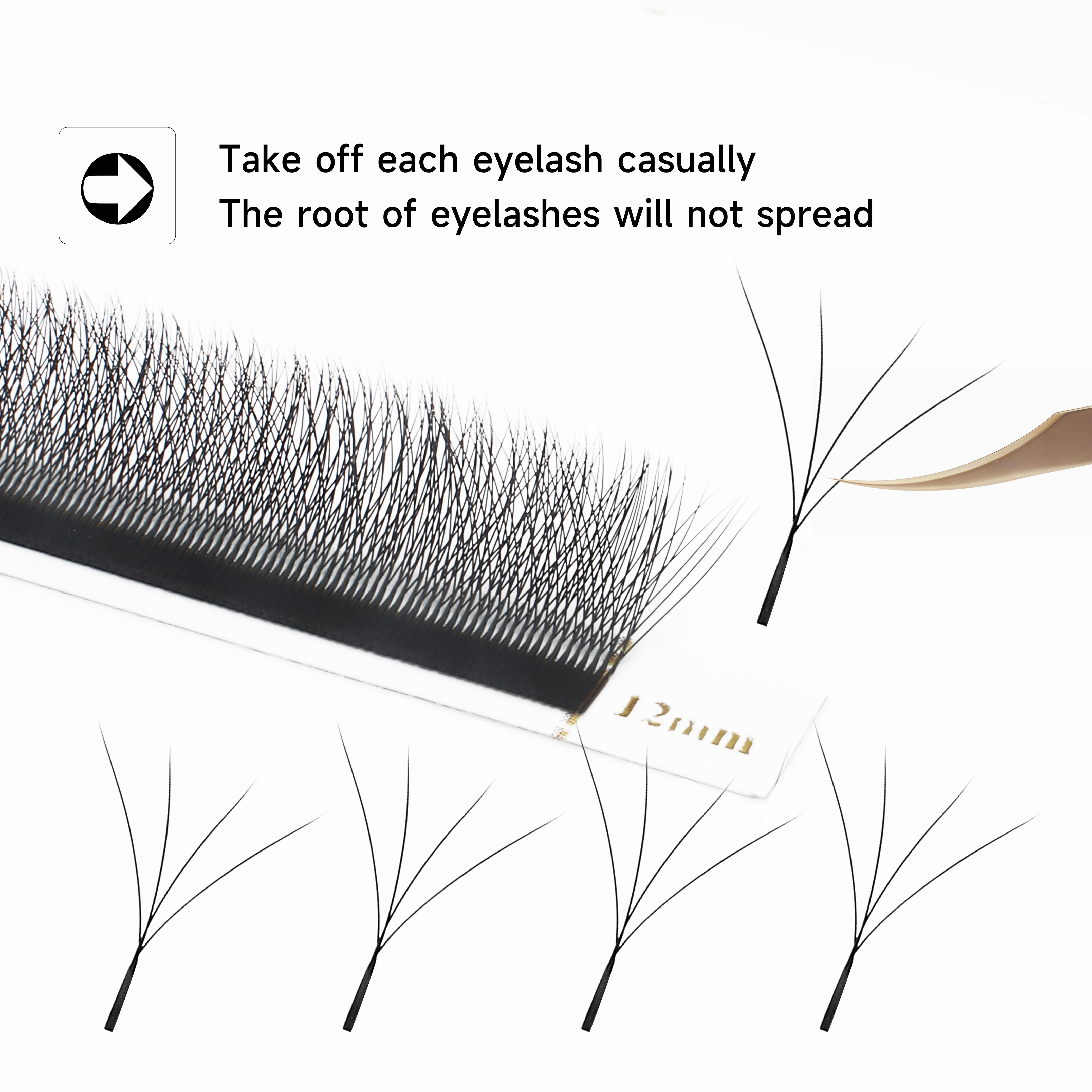 XIUSUZAKI W Shaped Bloom 2D 3D - Eyelash Extension Fan avaliação e preço