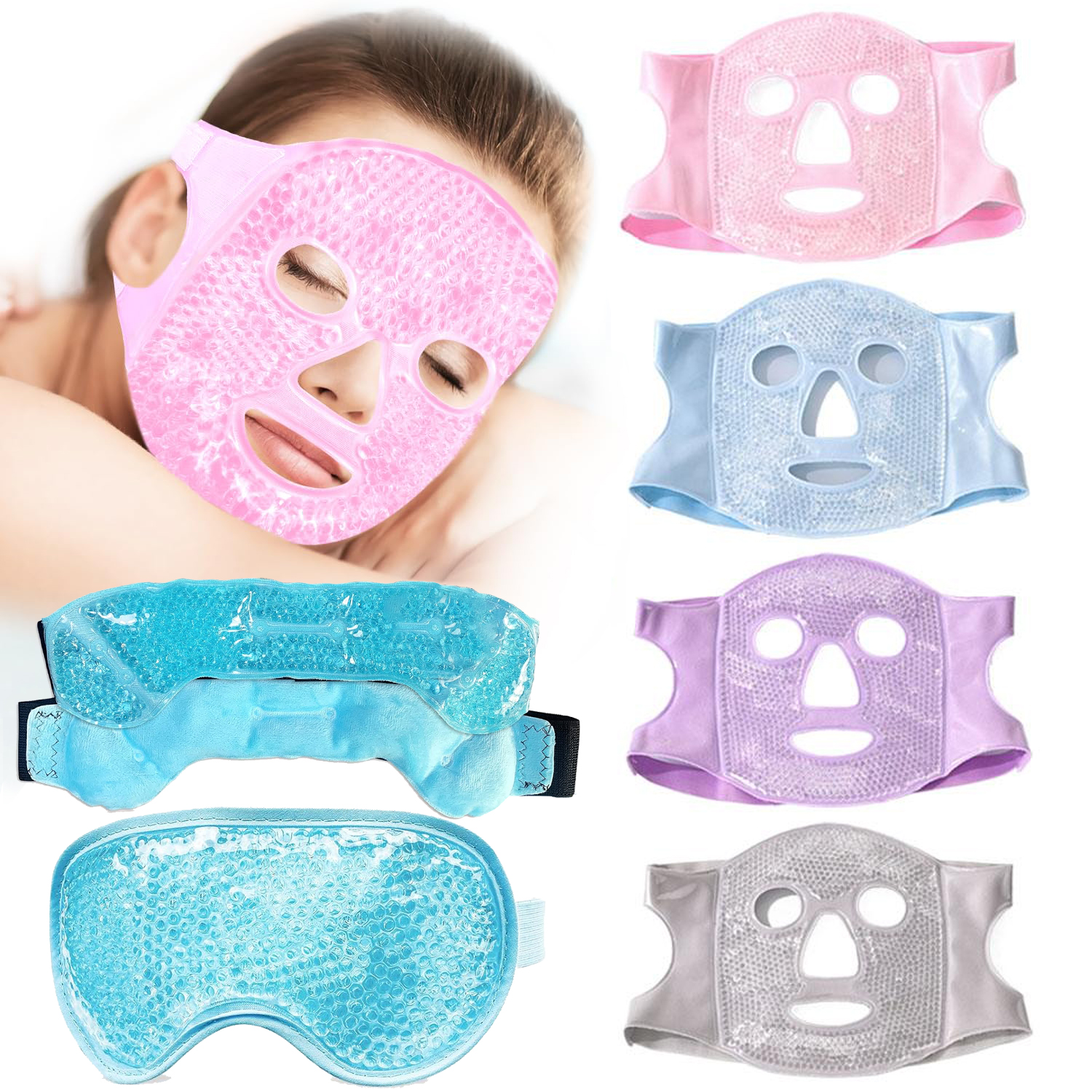 Face Cooling Mask Gel Eye Mask - Under Eye Gel avaliação e preço