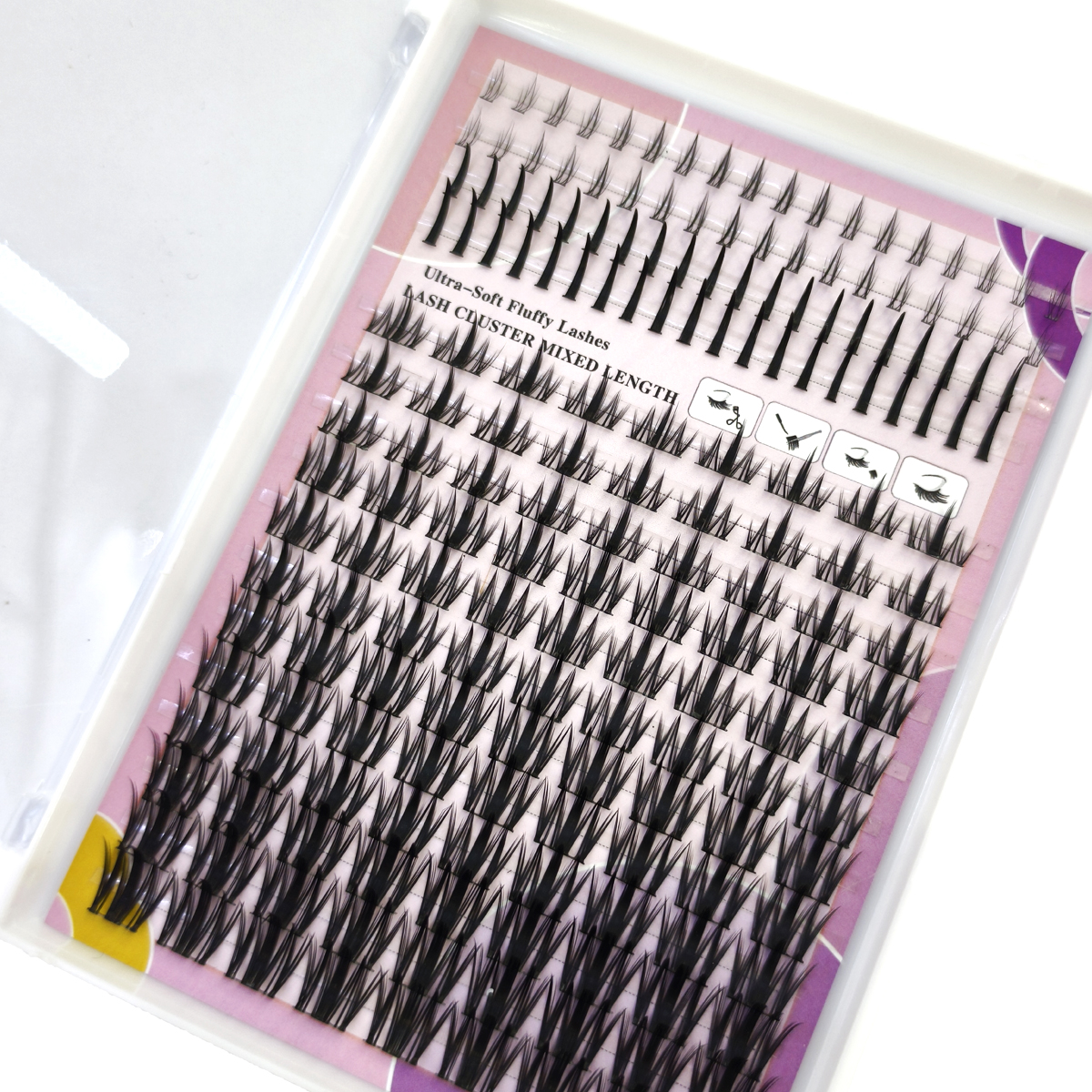 16ROWS Eyelashes Clusters Natu - Eyelash Extension Volume Cat Eye avaliação e preço