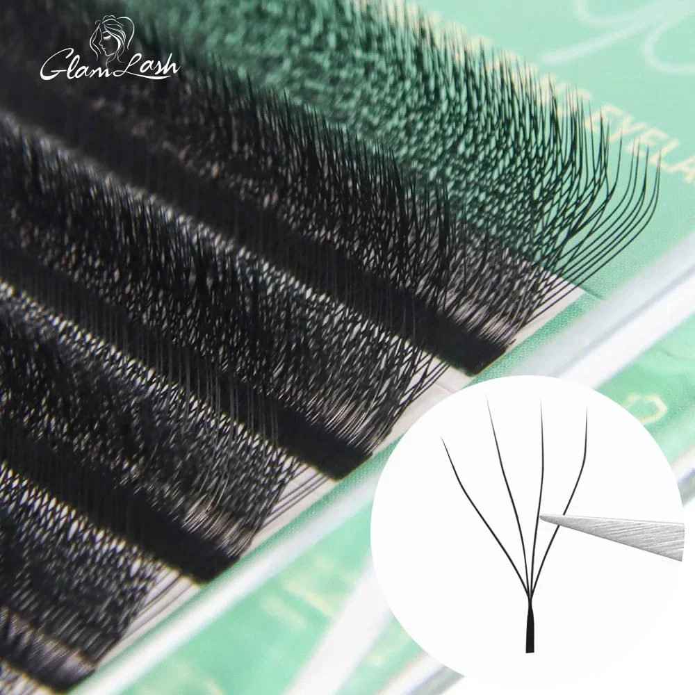 GLAMLASH W Shape Bloom 3D 4D 5 - Eyelash Extension C Curl avaliação e preço