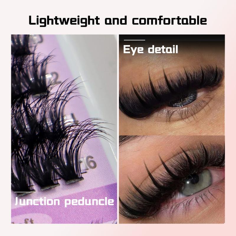 14 Rows Lash Clusters Spikes E - Eyelash Extension Options avaliação e preço