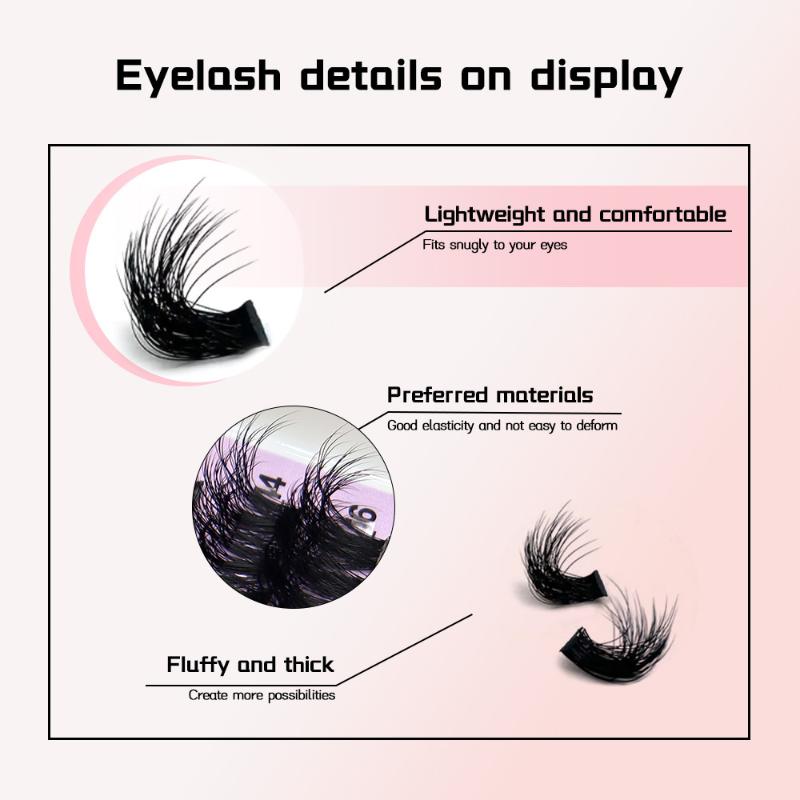 14 Rows Lash Clusters Spikes E - Eyelash Extension Options avaliação e preço