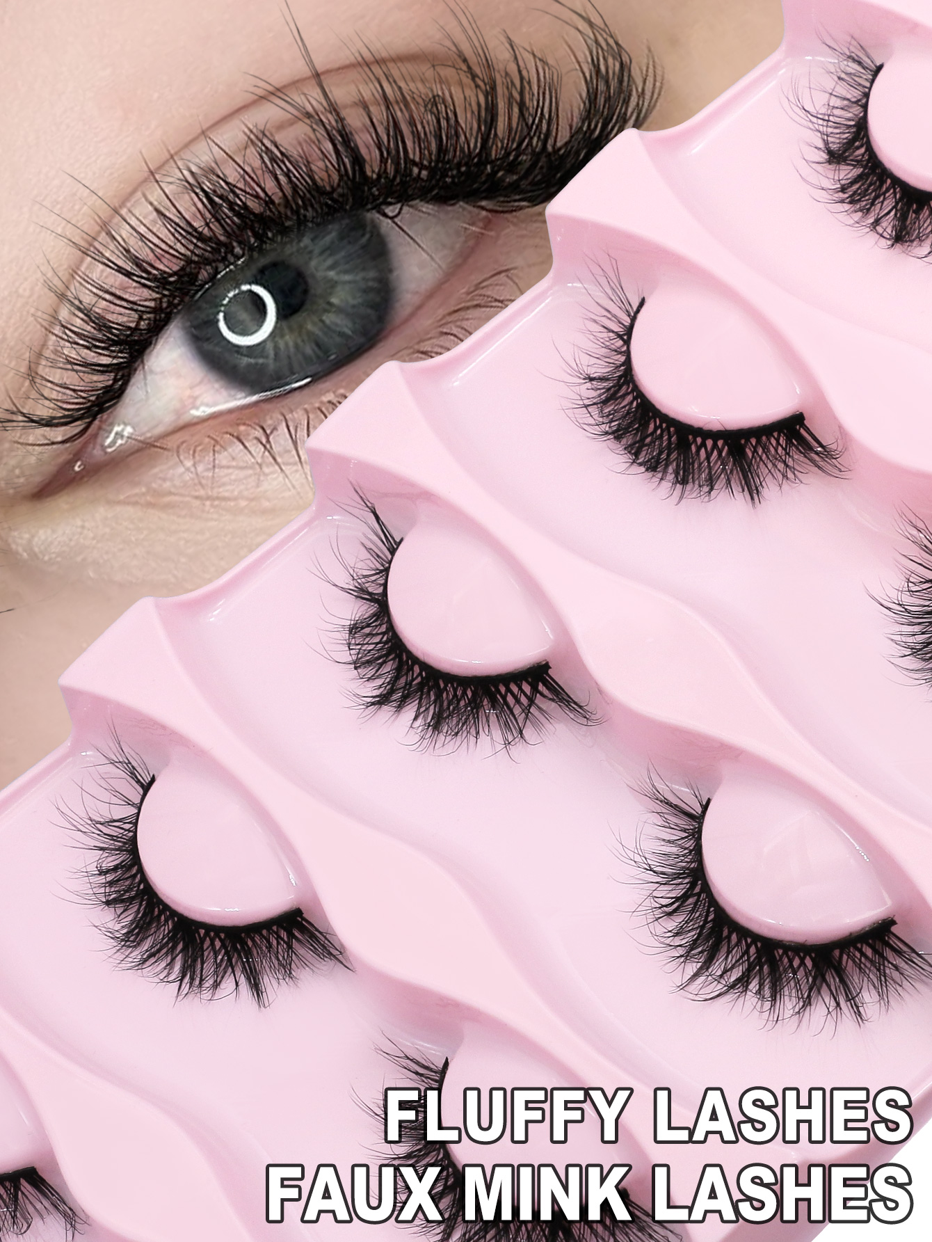 VELTRINAY Mink Lashes Wispy Ca - Eyelash Extension Volume Cat Eye avaliação e preço