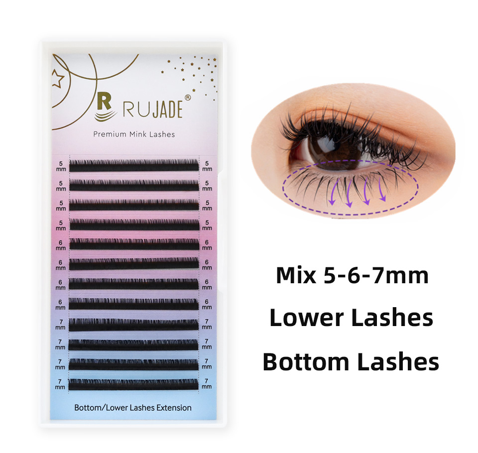 Lower Lashes Mix 5 6 7mm Botto - Eyelash Extension C Curl avaliação e preço