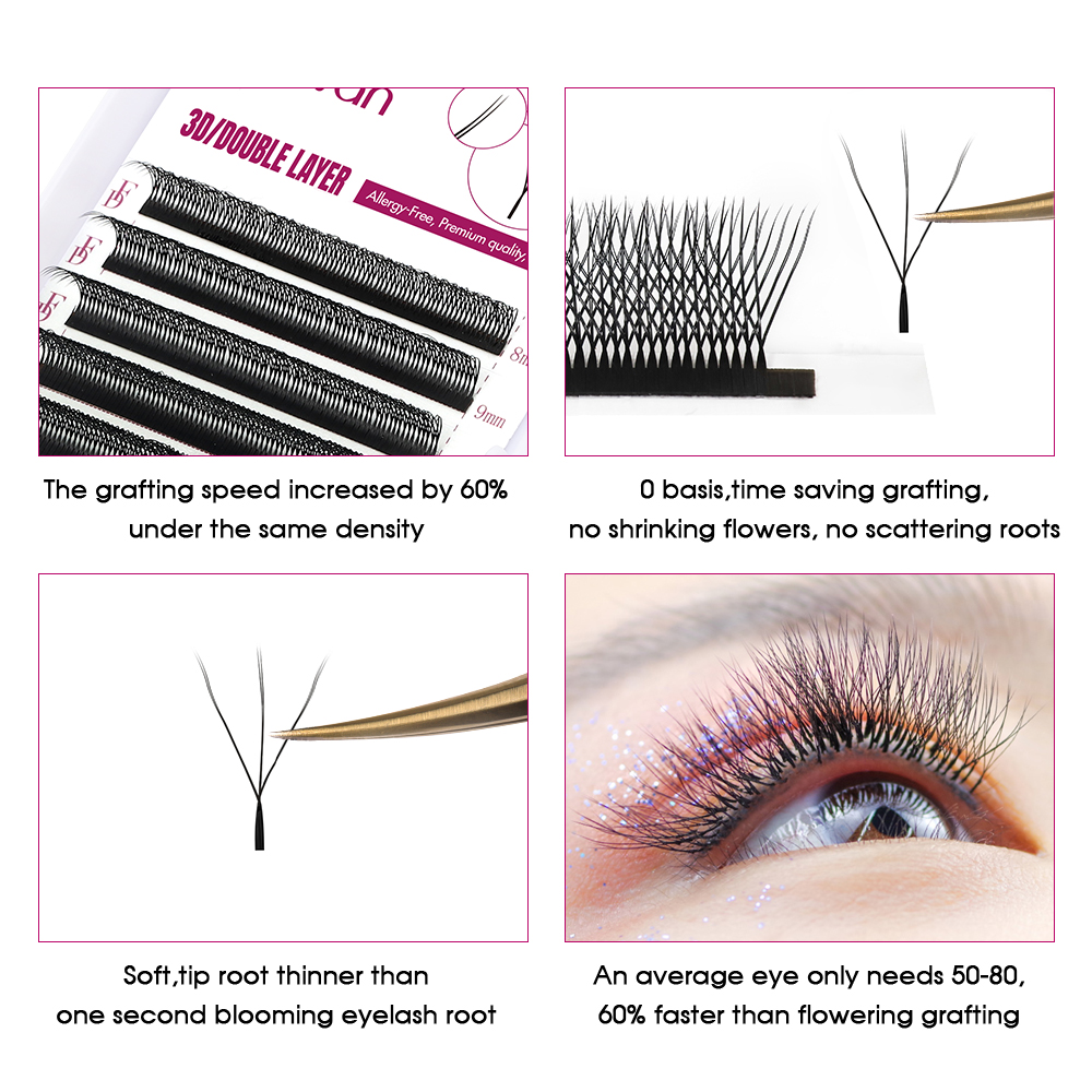 FADVAN 6D-W shaped eyelash ext - Eyelash Extension Fan avaliação e preço