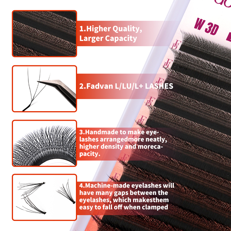FADVAN 3D Lashes W Shaped Eyel - Lash Fan Volume avaliação e preço