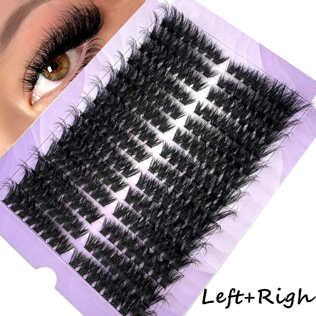 14Rows50D-100D Fluffy Lash Clu - Eyelash Extension Volume Cat Eye avaliação e preço