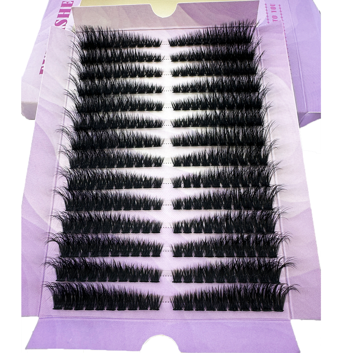 14Rows50D-100D Fluffy Lash Clu - Eyelash Extension Volume Cat Eye avaliação e preço