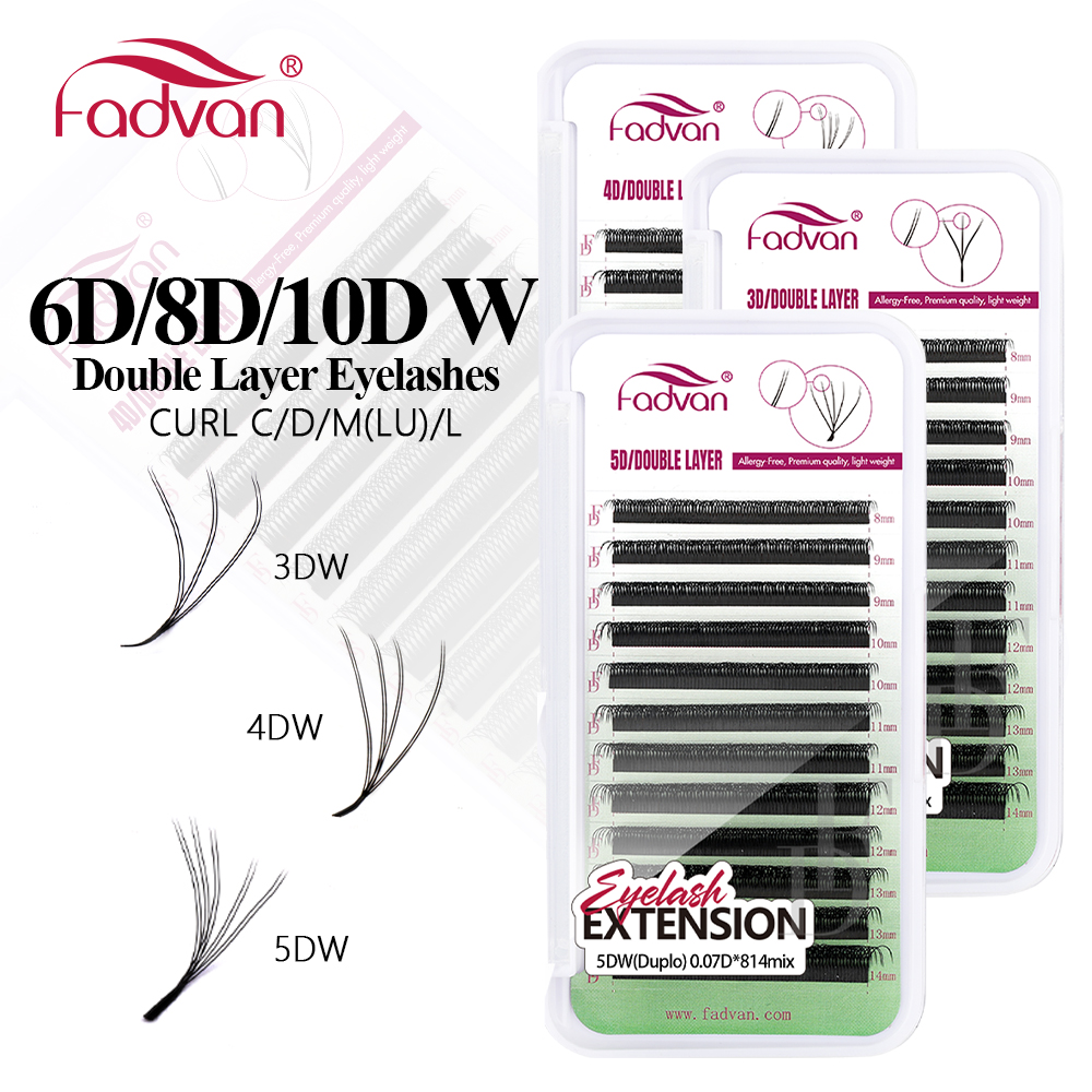 FADVAN W Shape Double Layer Ey - Lash Fan Volume avaliação e preço
