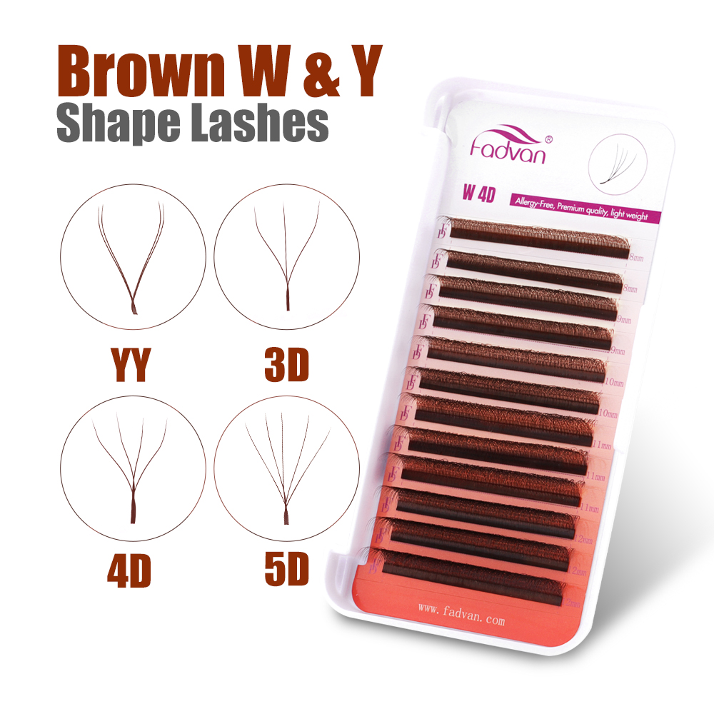FADVAN Brown 4D/3D/5D lashes W - Eyelash Extension Fan avaliação e preço