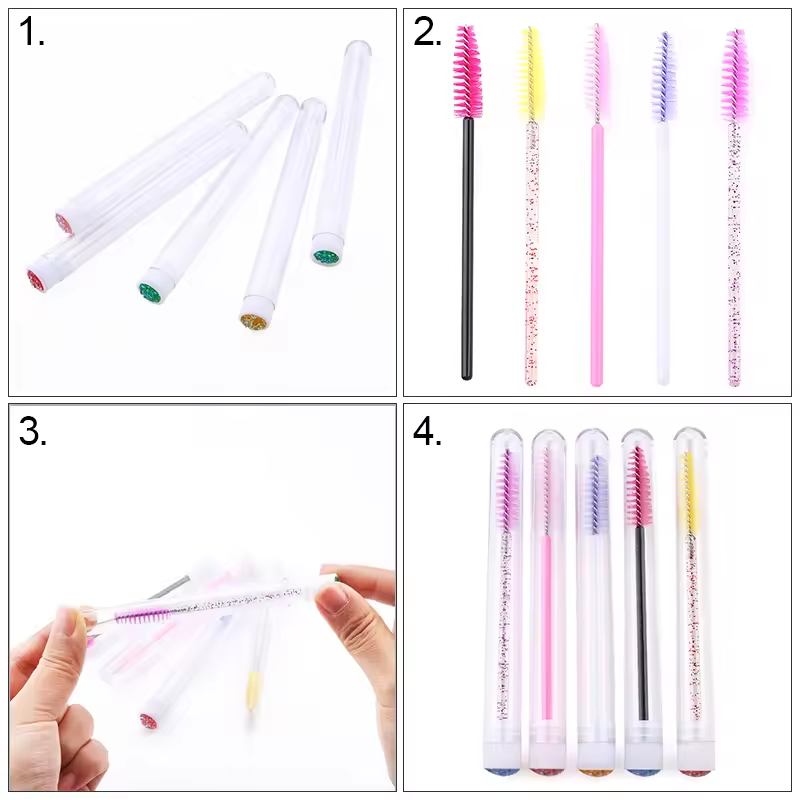 Eyelash Brush Tube With Eyebro - Eyelash Extension Options avaliação e preço