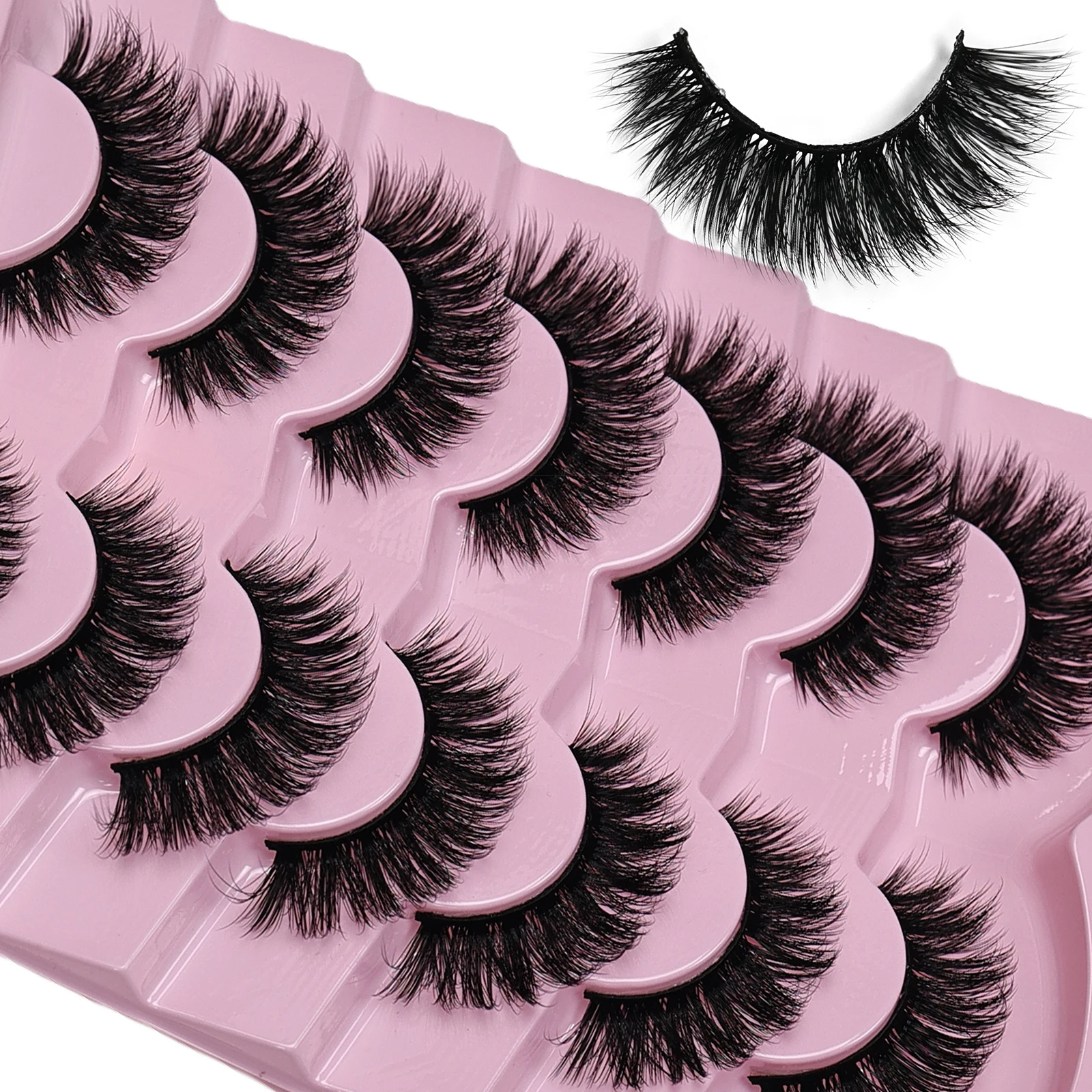 7 Pairs Cat Eye Lashes Volume  - Eyelash Extension Volume Cat Eye avaliação e preço