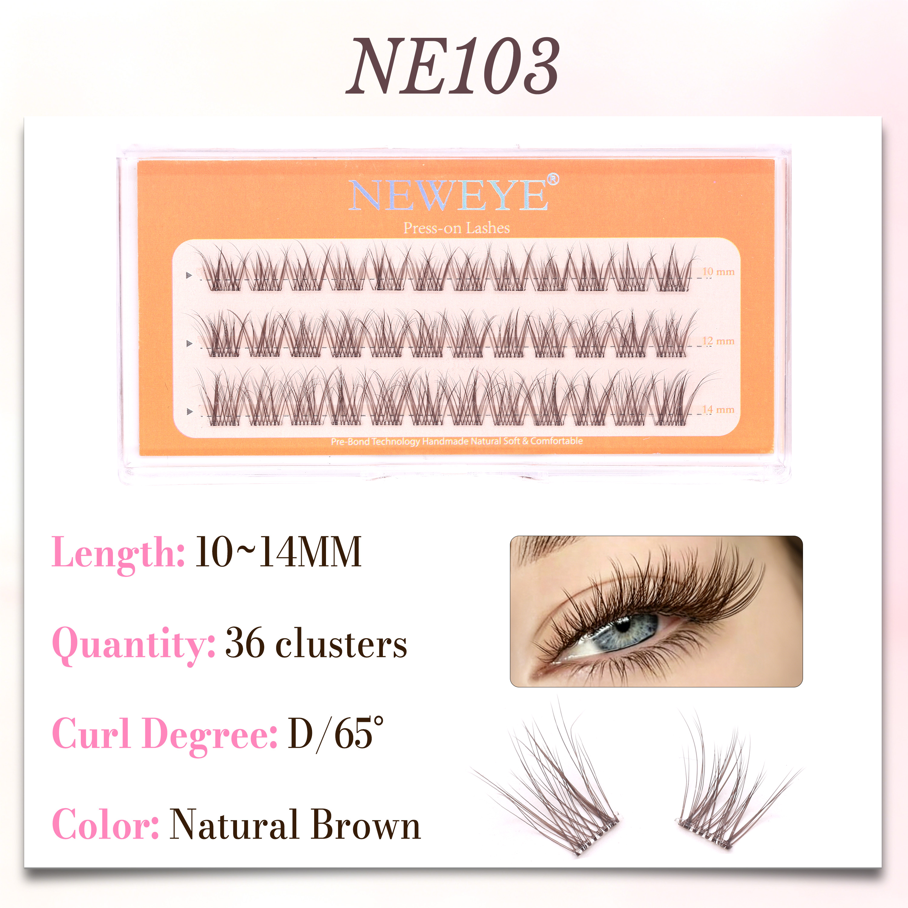 10-14mm D Curling Wispy And Na - Eyelash Extension No 10 avaliação e preço