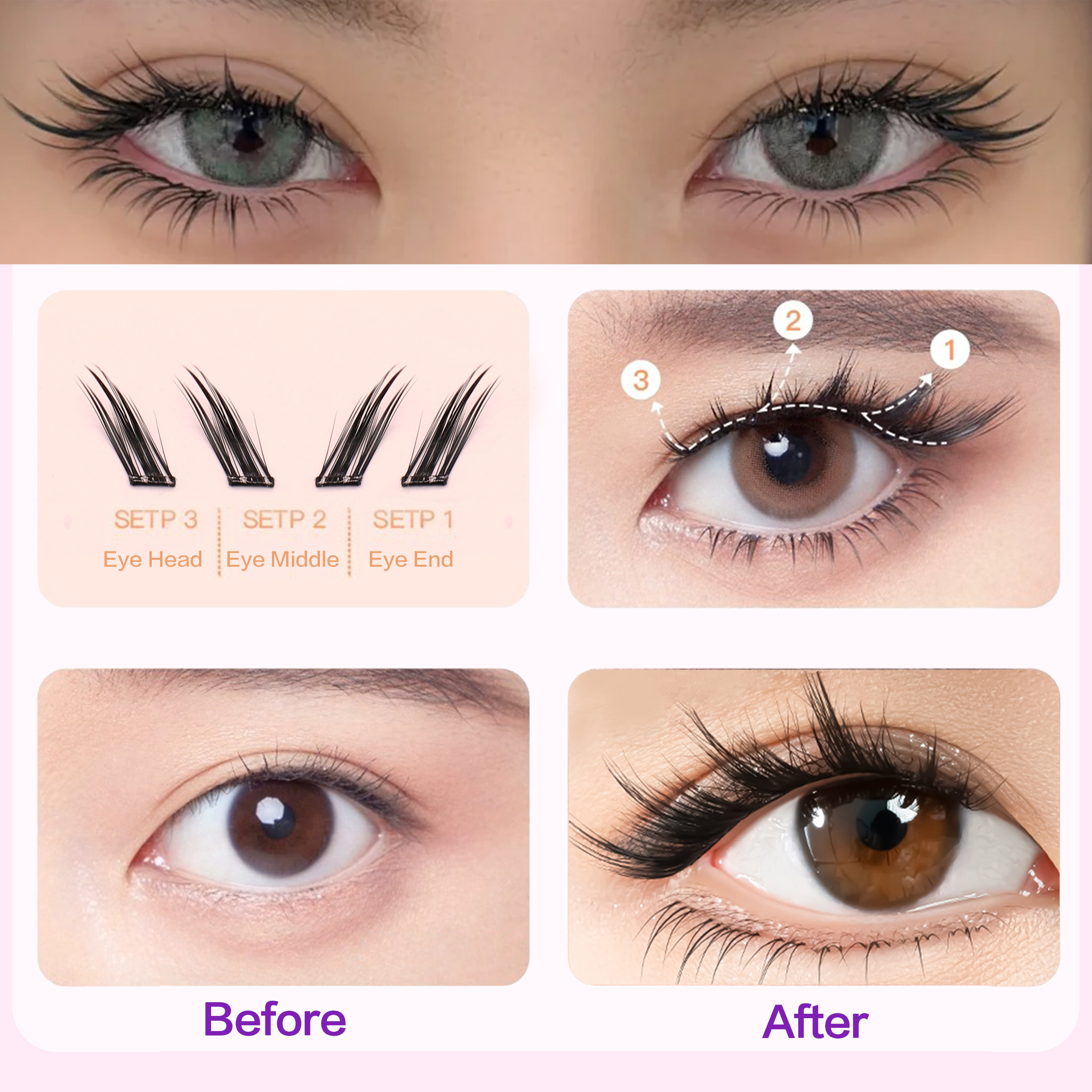 FindLove Fox Eye Lashes Pre Gl - Eyelash Extension Uv Glue avaliação e preço