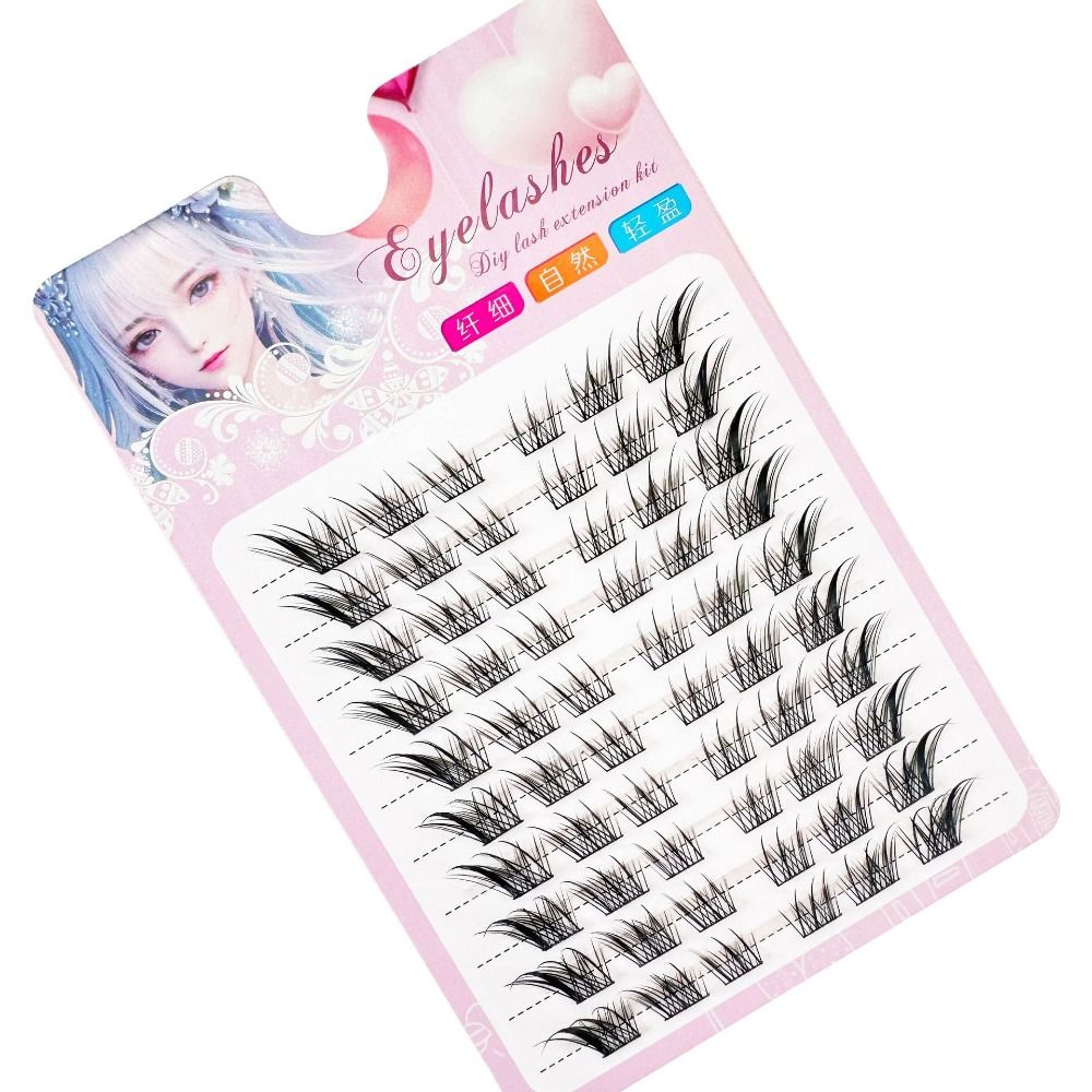 3D Cat Eye Clusters Lashes Nat - Eyelash Extension C Curl avaliação e preço