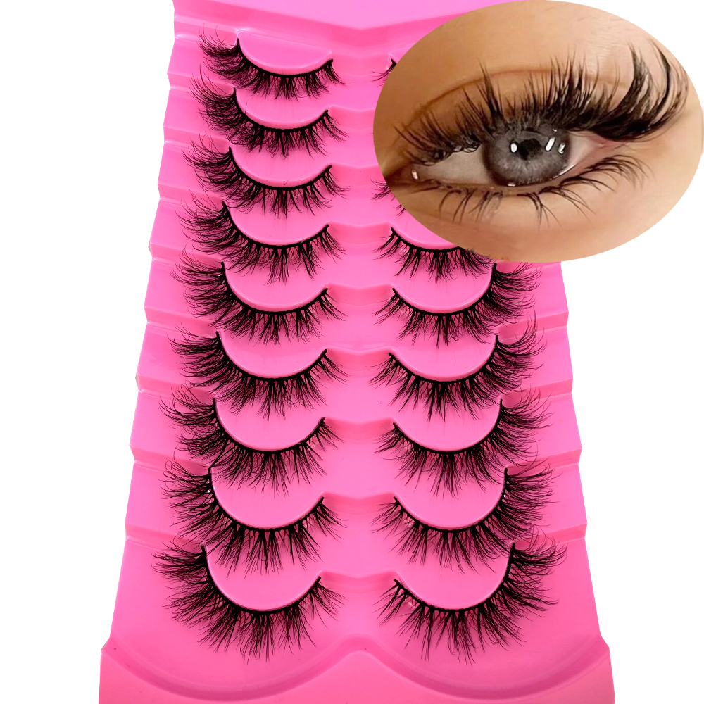 9Pairs Mink Lashes Fluffy Cat  - Eyelash Extension Volume Cat Eye avaliação e preço