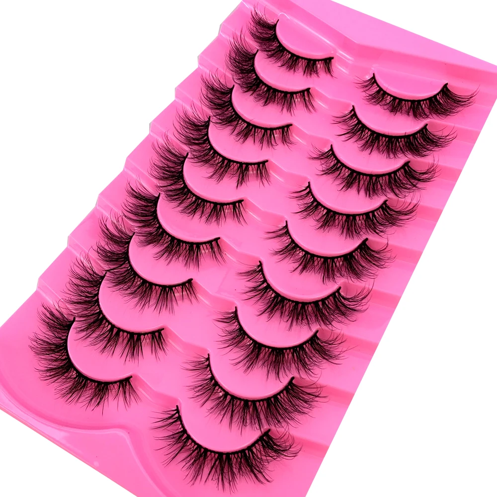 9Pairs Mink Lashes Fluffy Cat  - Eyelash Extension Volume Cat Eye avaliação e preço