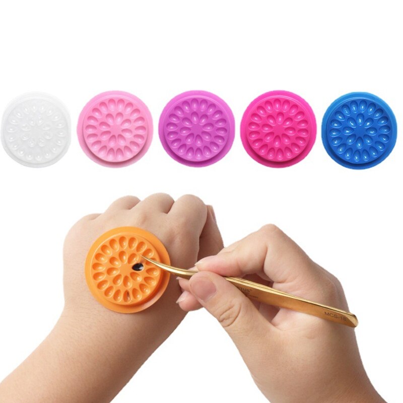 100pcs Eyelash Glue Holder Eye - Eyelash Extension Uv Glue avaliação e preço