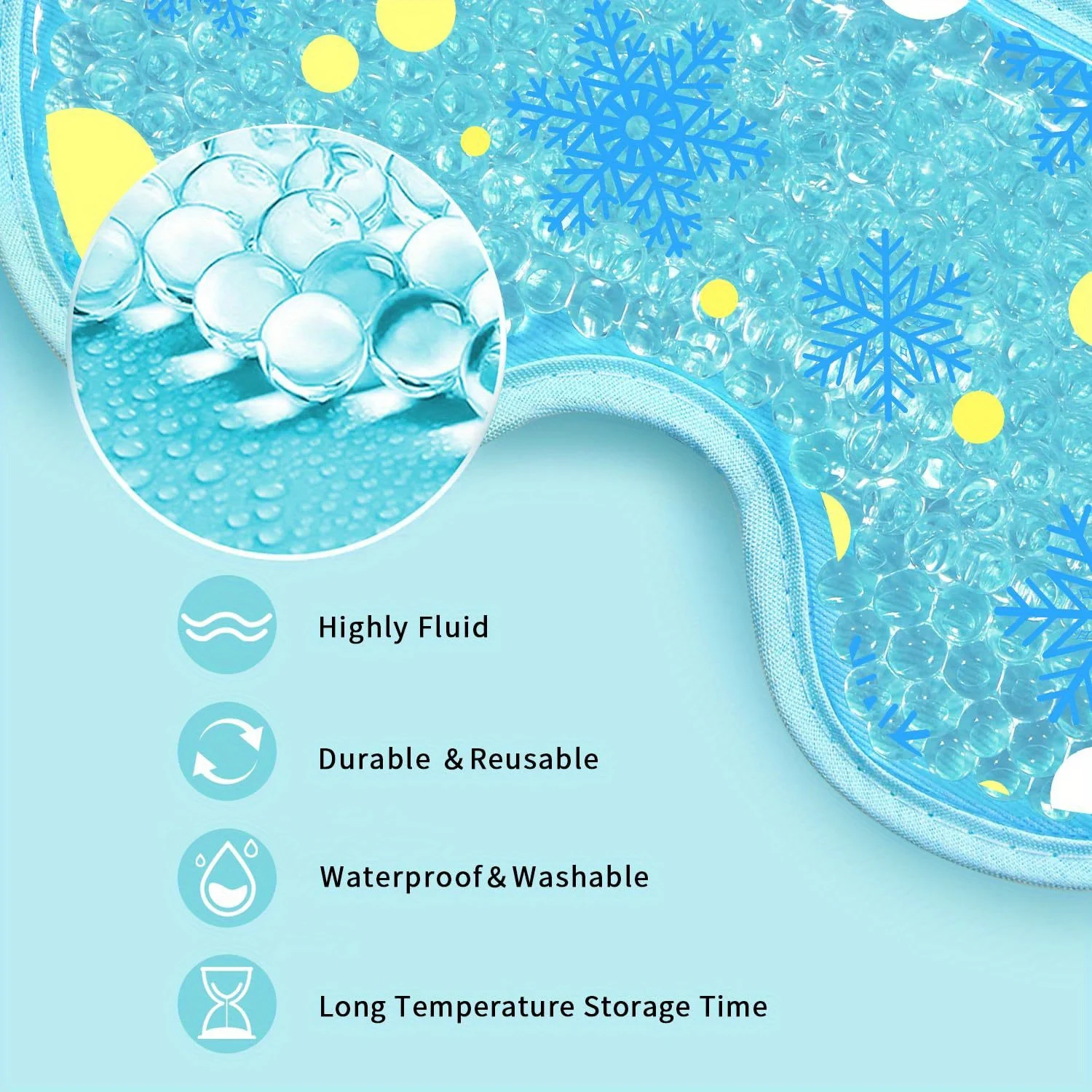 Cooling Eye Mask with Gel Bead - Under Eye Gel avaliação e preço