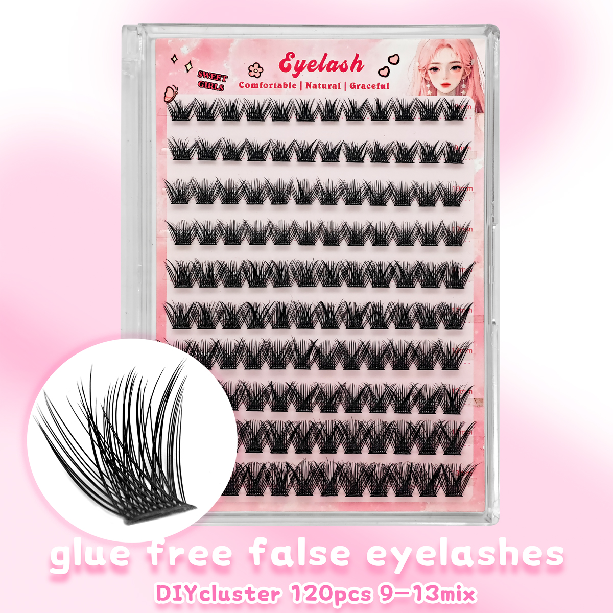 10 Rows DIY Eyelash Extensions - Eyelash Extension No 10 avaliação e preço