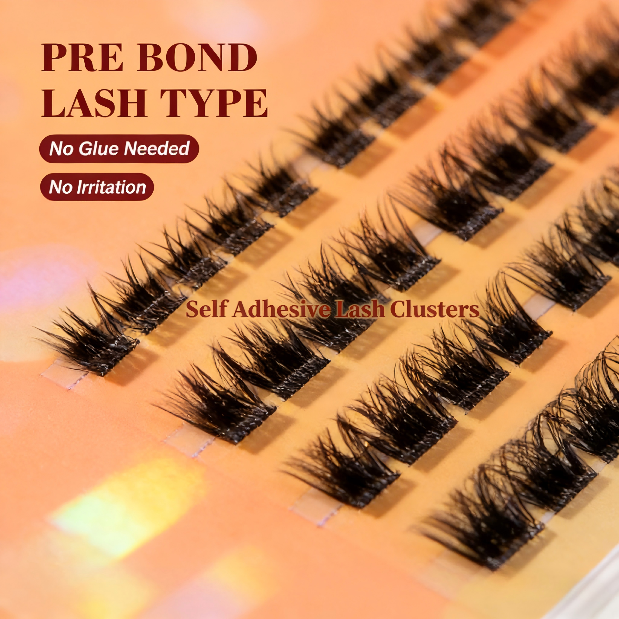 100PCS Pre Glued Self Adhesive - Eyelash Extension No 10 avaliação e preço