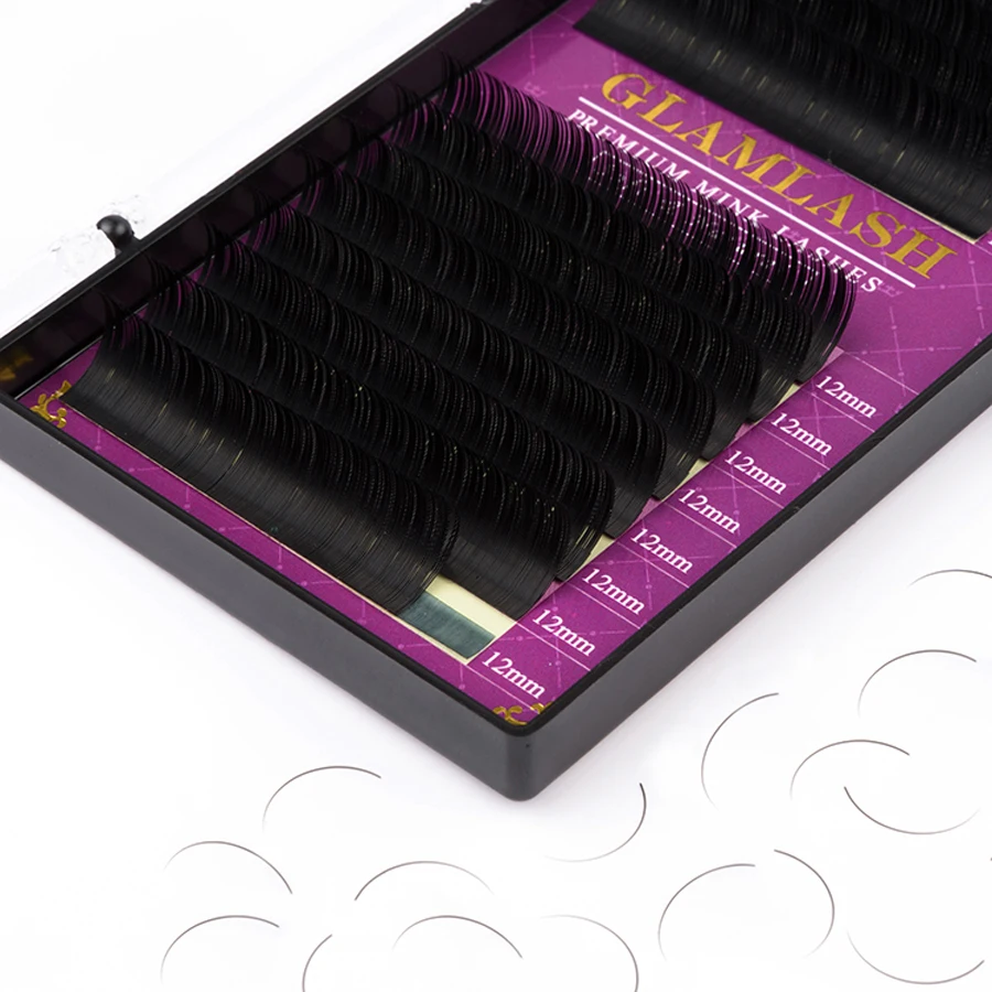 GLAMLASH wholesale 16Rows High - Eyelash Extension C Curl avaliação e preço