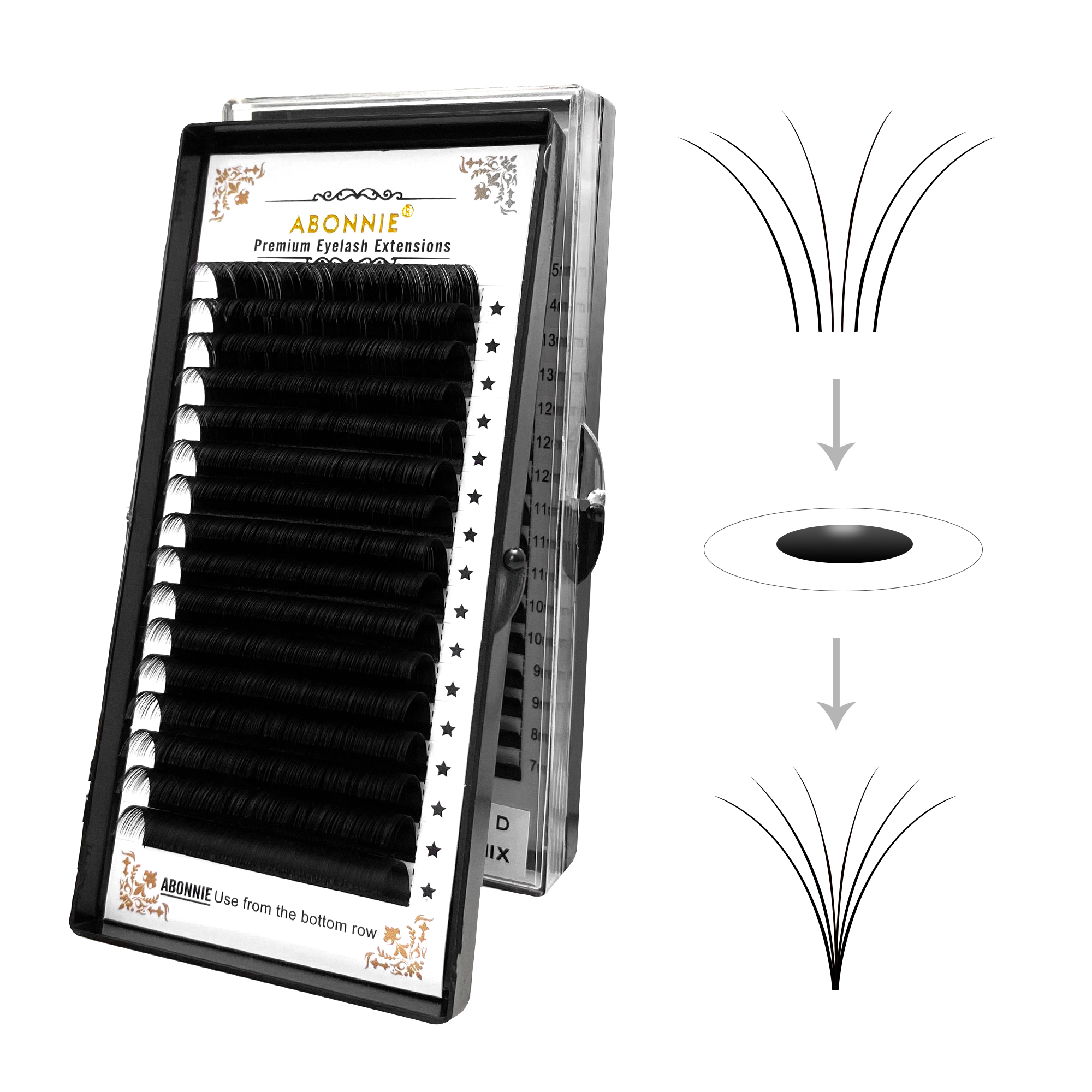 Abonnie Eyelashes Extension Si - Eyelash Extension C Curl avaliação e preço